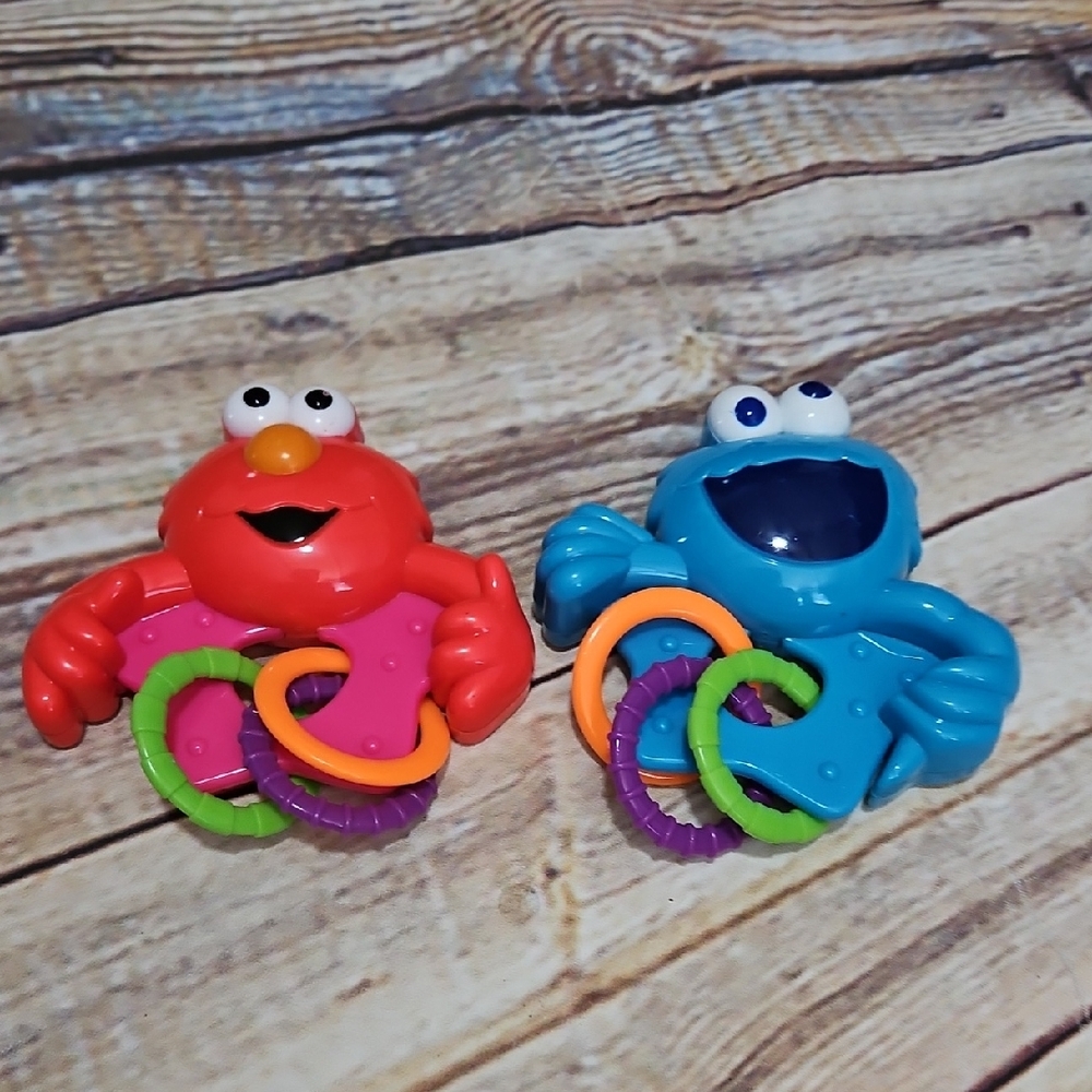 🔥Sesame‎ Street Baby Rattle W-Rings